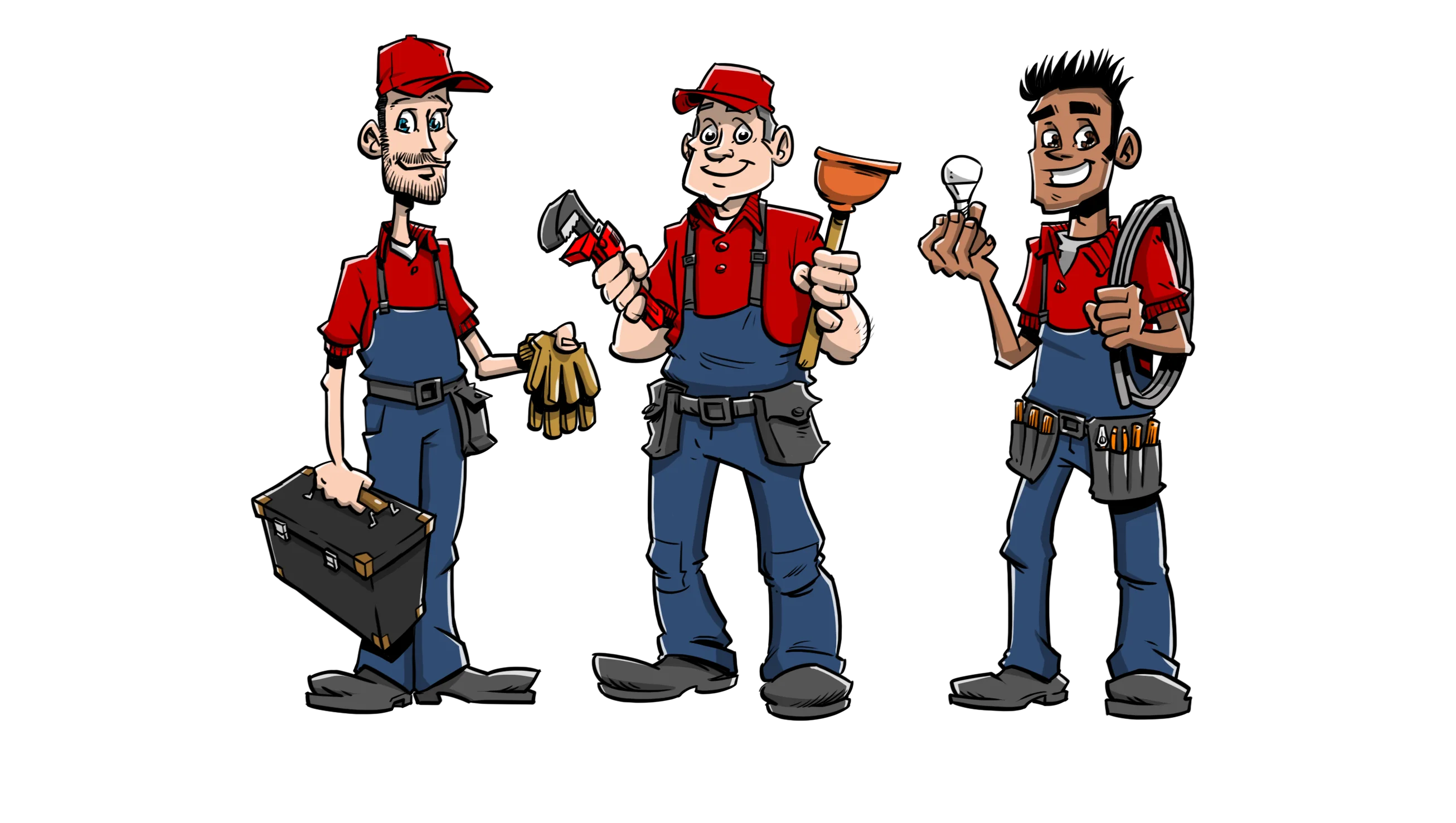 Team van installateurs