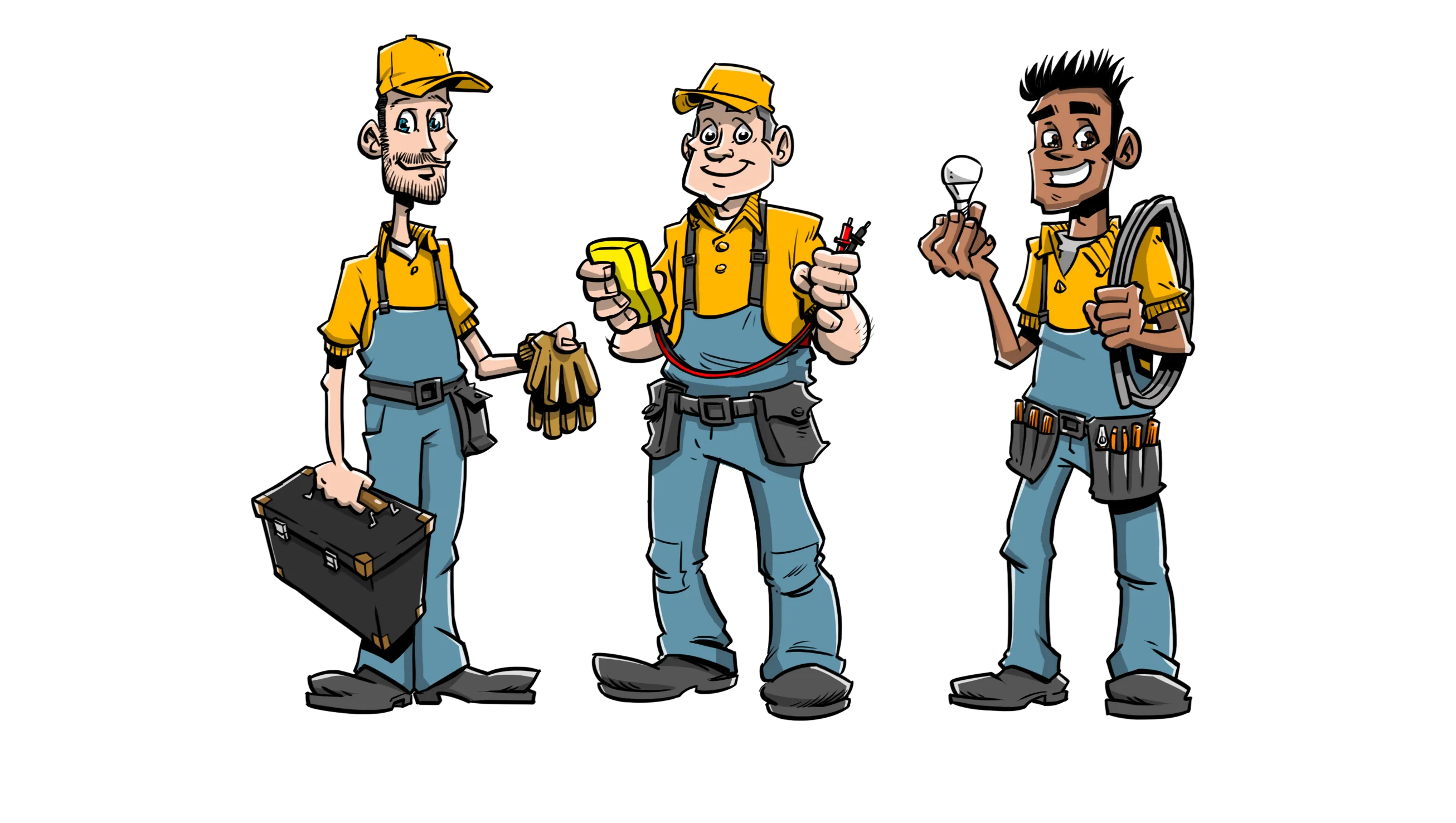 Team van servicemonteurs