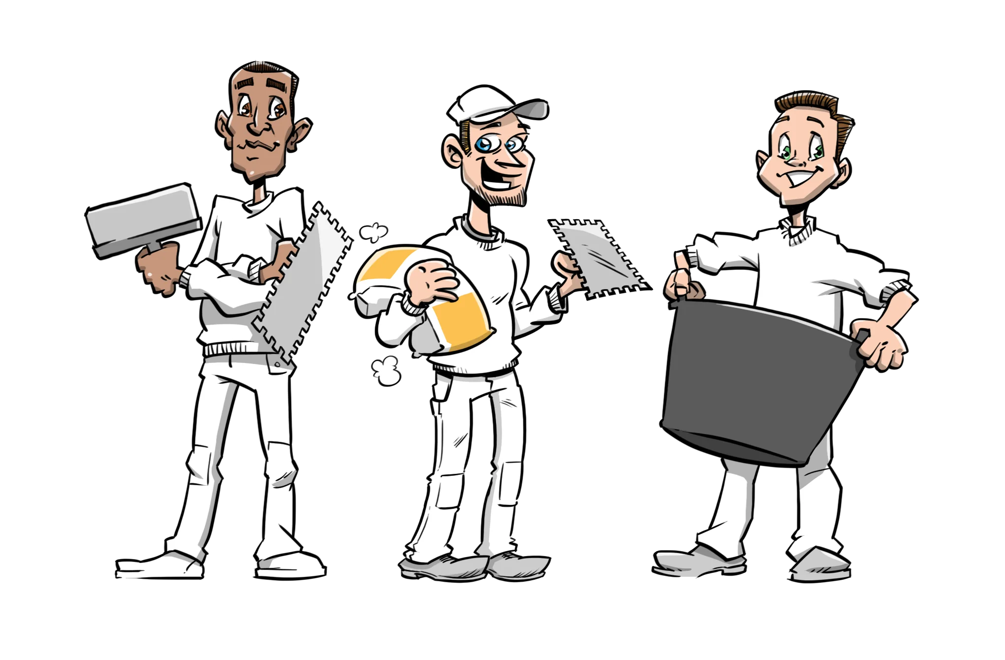 Team van stukadoors