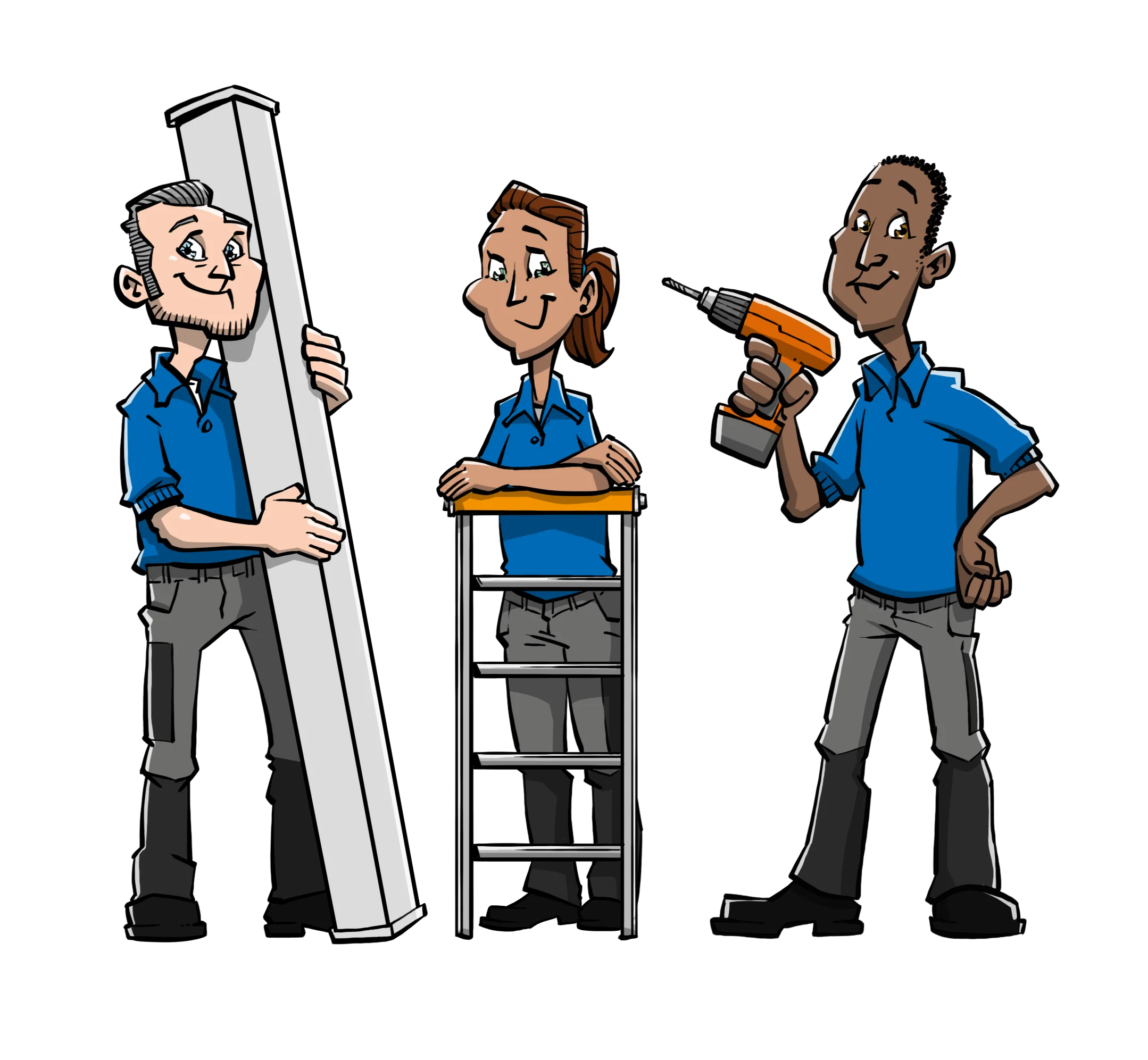 Team van zonweringsspecialists