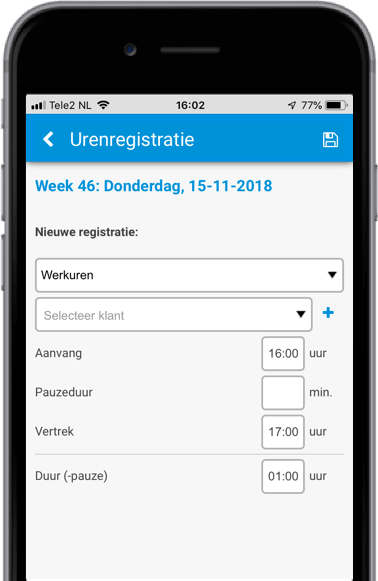 Calculatie op tablet en smartphone