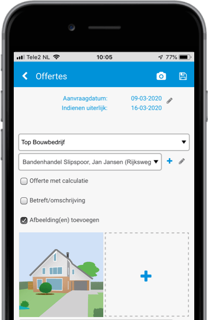 Calculatie op tablet en smartphone