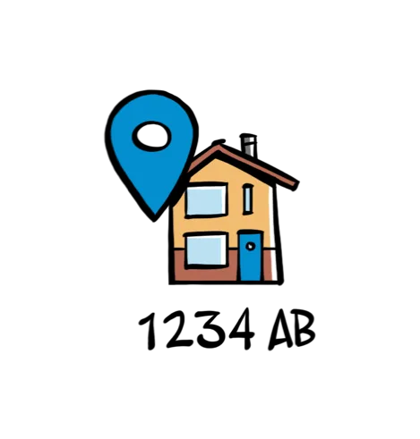 Zoeken op postcode in de app