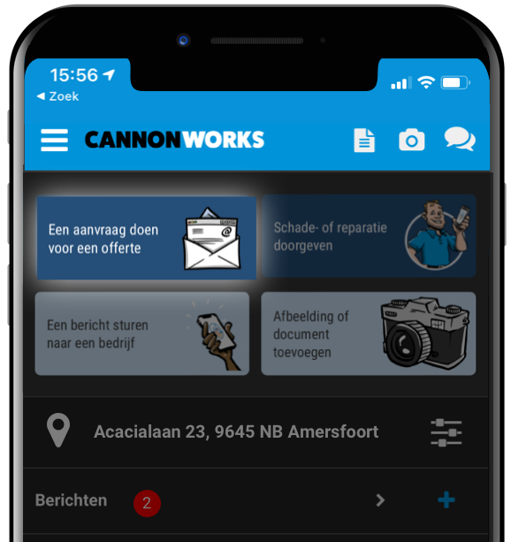 Klantenapp offerte aanvragen