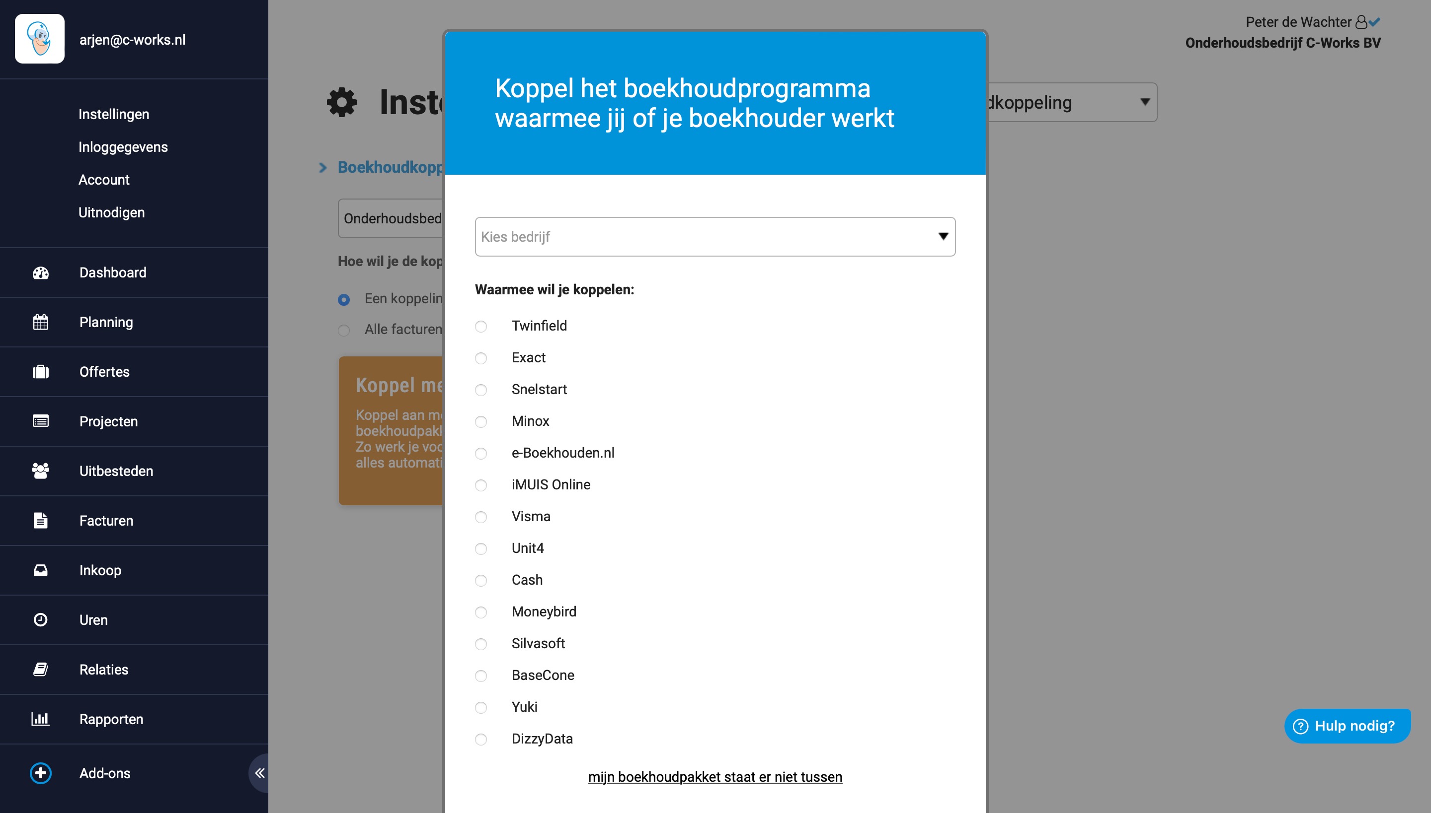 Boekhoudpakket kiezen in CannonWorks