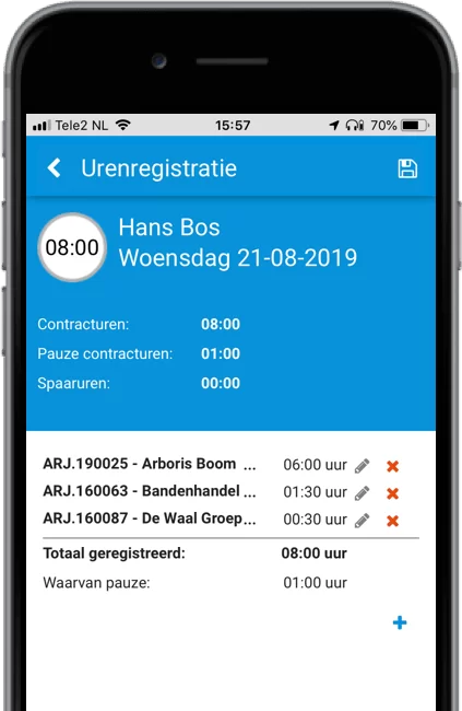 Calculatie op tablet en smartphone